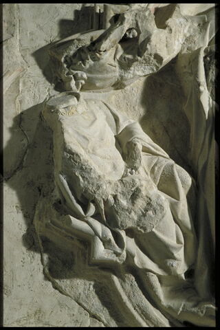 Saint Denis portant sa tête au lieu de sa sépulture, saint Rustique et Saint Eleuthère, image 3/6