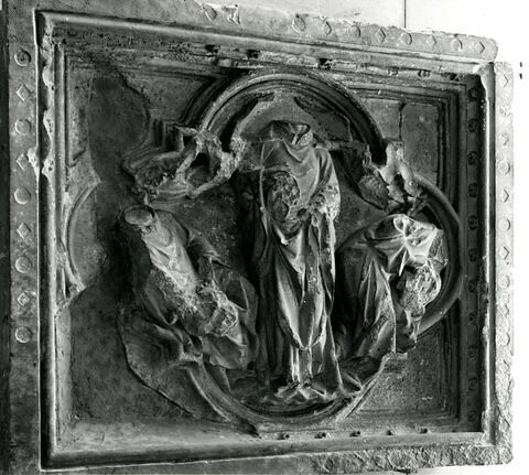 Saint Denis portant sa tête au lieu de sa sépulture, saint Rustique et Saint Eleuthère, image 5/6