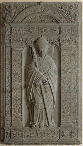 Dalle funéraire de Jean de Coronmeuse ou Cromois, abbé de Saint-Jacques de Liège de 1506 à 1525, image 1/5