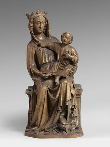 La Vierge assise portant l'Enfant et foulant aux pieds un dragon
