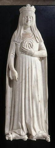 Jeanne d'Évreux, reine de France tenant un sac contenant ses entrailles (+ 1371), image 1/11