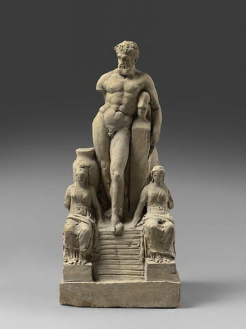 Hercule appuyé sur un terme avec quatre femmes assises (projet d'un monument au peuple français), image 9/11