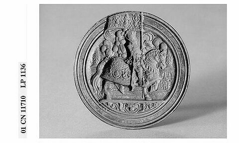 Matrice de médaille ou d'un sceau : matrice de sceau de l'électeur du Palatin mort en 1559