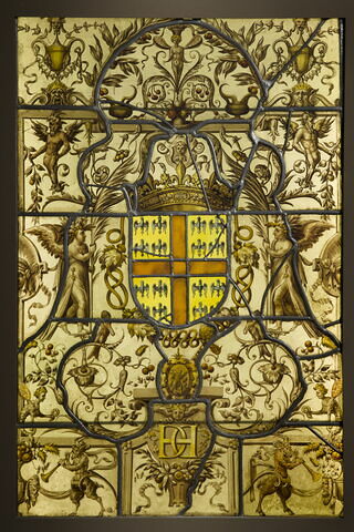 Panneau aux armes du connétable Anne de Montmorency et au chiffre d'Henri II
