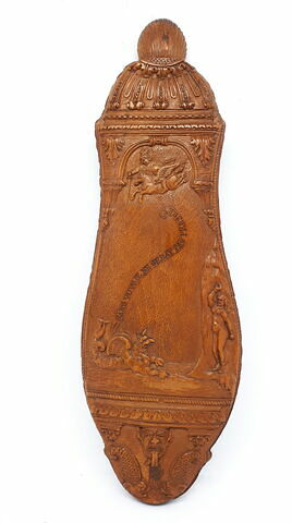 Râpe à tabac en bois sculpté : enlèvement de Proserpine, Persée délivrant Andromède, image 3/4