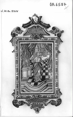 Plaque décorative représentant Pierre Pasqual, religieux de la Merci (?), image 1/1