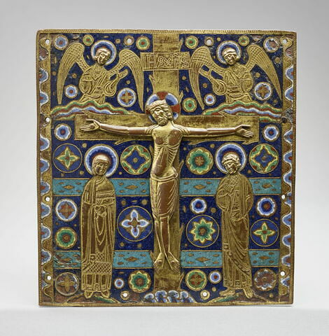 Plaque de la caisse d'un tabernacle : Crucifixion, image 1/5