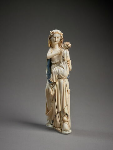 Statuette : Vierge à l'Enfant allaitant, image 2/5