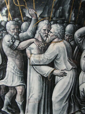 Plaque : L'Arrestation du Christ, d'une série de dix 