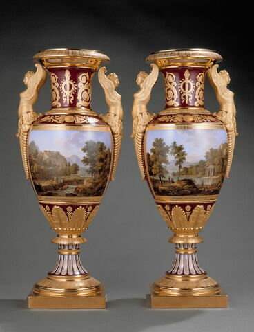 Vase "Origine du chapiteau corinthien", d'une paire avec OA 11267