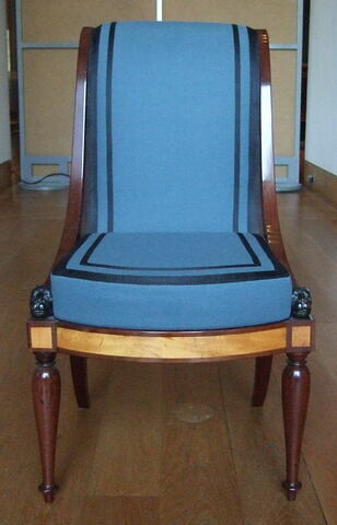 Chaise du salon de Madame Récamier (OA 11384 à 11391), d'une paire avec OA 11390, image 1/10