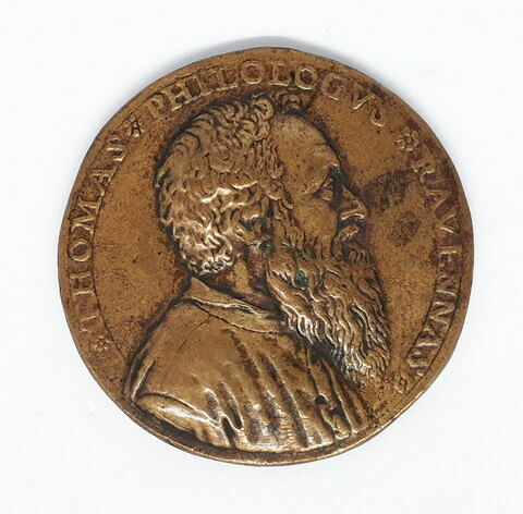 Médaille : Tommaso Rangoni / un aigle (Jupiter) apportant un enfant (Hercule) à une femme nue étendue (Junon), la création de la voie lactée