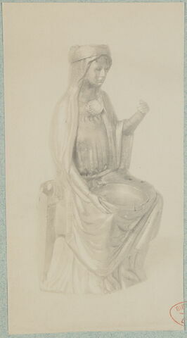 Statuette : Vierge trônante, image 17/20