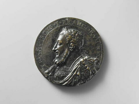 Médaille : François Ier, roi de France / Henri II à cheval, image 1/2