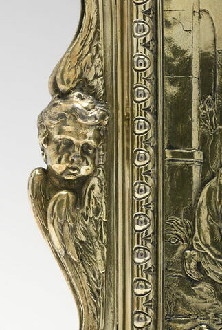 Bénitier d'argent doré représentant l'Adoration des bergers, d'après Corneille van Clève, image 4/7