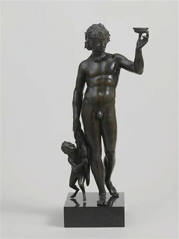 Statuette : Bacchus et jeune satyre