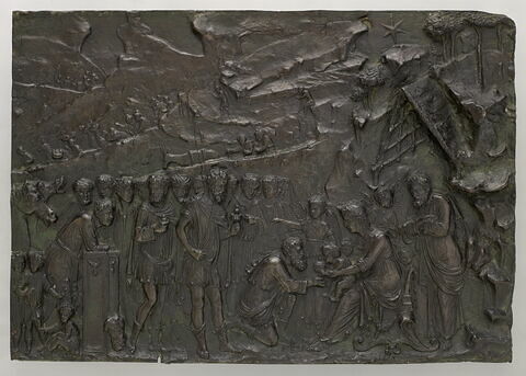 Bas-relief : l'Adoration des mages, image 1/3