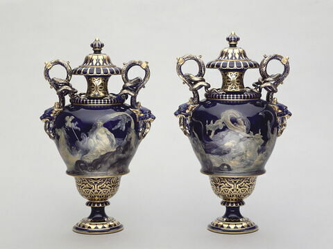 Vase "Rimini" : Apollon ; Europe - d'une paire avec OA 12008