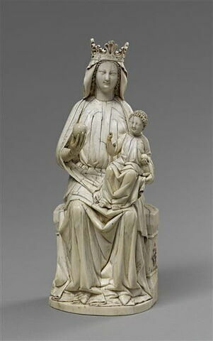 Statuette : Vierge à l'Enfant trônant