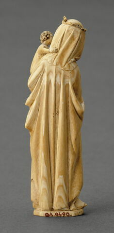 Statuette : Vierge à l'enfant debout, image 4/8