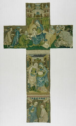 Croix de chasuble : Annonciation, Visitation, Adoration des mages, image 1/8