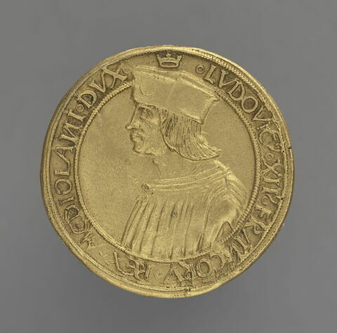 Médaille : Louis XII / porc épic couronné, image 1/2