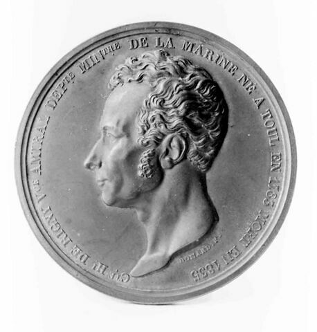 Médaille : comte de Rigny, cliché de droit, image 1/1