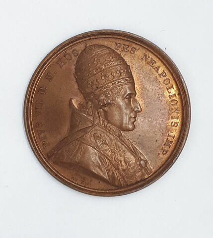 Médaille : Pie VII, sacre de Napoléon Ier, cliché de droit
