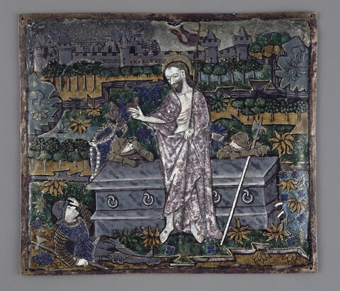 Plaque : La Résurrection, d'un ensemble de douze plaques