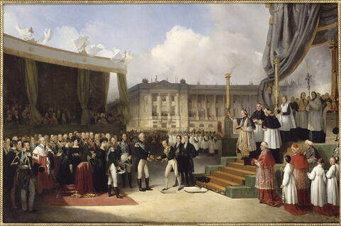 Charles X pose et fait bénir la première pierre du monument à la mémoire de Louis XVI, 3 mai 1826, image 1/1