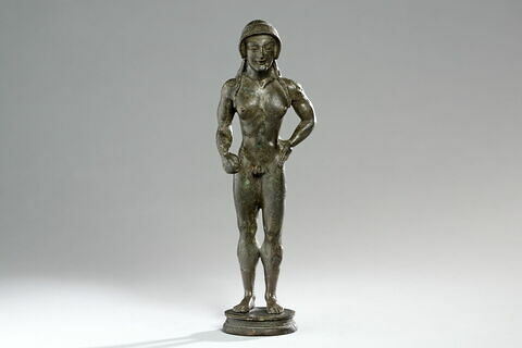 statuette votive figurant un homme