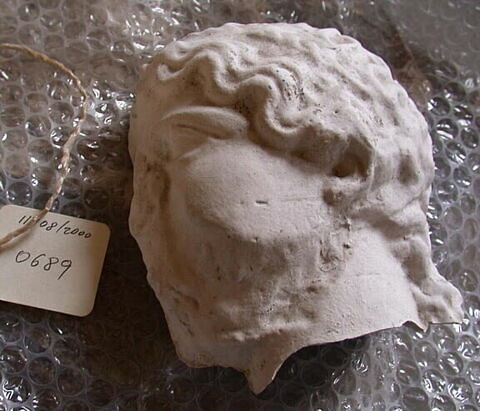 Tirage d'une tête féminine provenant de la frise des Panathénées, image 1/1