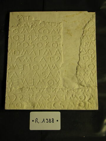 Tirage intégral d’une plaque de l'inscription dite "Code de Gortyne"
