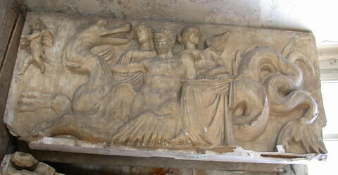 Tirage de la face mythologique de l'autel de Domitius Ahenobarbus