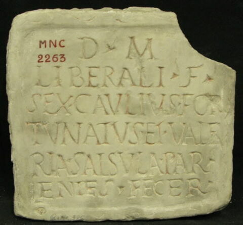 plaque de loculus ; inscription, image 1/1