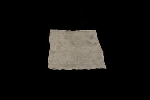 plaque de loculus ; inscription