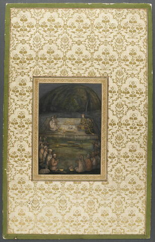 Les empereurs Akbar et Jahangir avec des soufis et des yogis (Album Nana), image 7/13