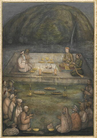 Les empereurs Akbar et Jahangir avec des soufis et des yogis (Album Nana), image 8/13