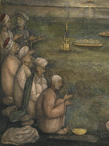 Les empereurs Akbar et Jahangir avec des soufis et des yogis (Album Nana), image 11/13