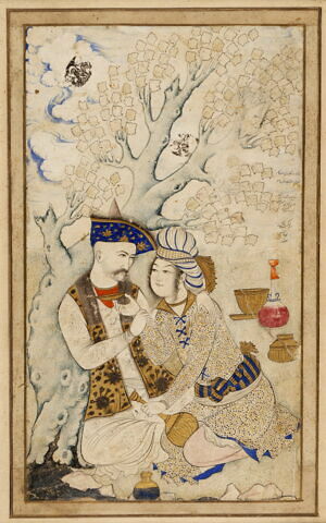 Portrait de Shah Abbas Ier et son page, image 4/6