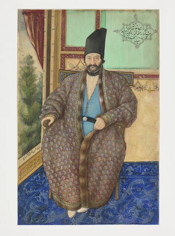 Portrait d'Ardashir Mirza, gouverneur de Téhéran (1853-1856)