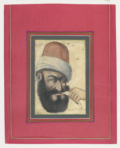 Portrait de Karim Khan Zand (r. 1750-1779) fumant le qalyan (narghilé), image 1/4