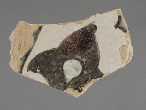 Fragment de carreau à fleuron trilobé, image 1/1