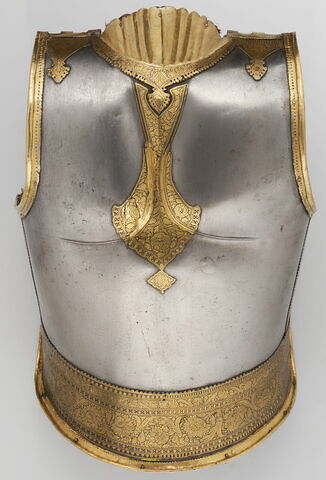 Plate dorsale d'un corselet d'armure (kavacha)