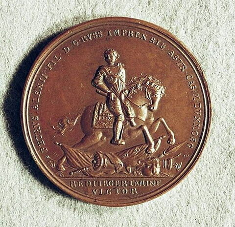 Médaille : Bataille de Lesnau, 1708., image 2/2