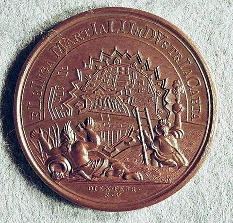 Médaille : Prise d’Elbing, 1710., image 1/2