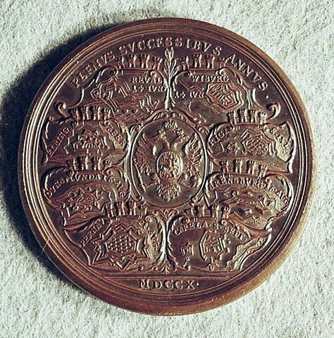 Médaille : Succès militaires de 1710.