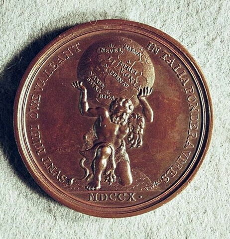 Médaille : Prise de la Livonie, 1710.