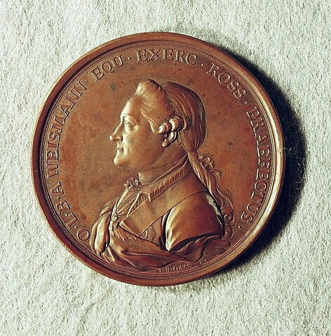 Médaille : Hommage au général Weismann, 1773.