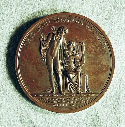 Médaille : Grand-duc Nicolas curateur de l’université d’Abo, 1816., image 1/2